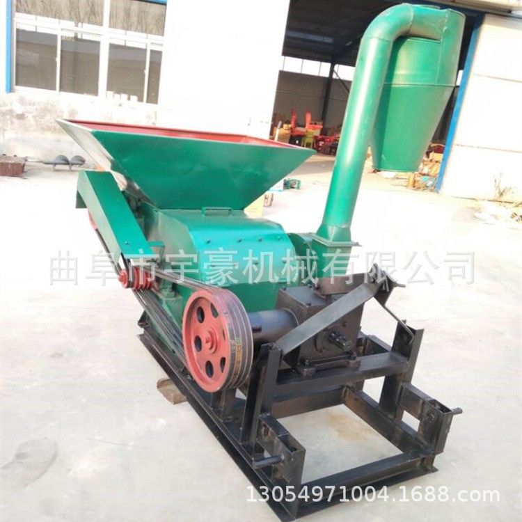 家用养羊饲料粉碎机 锤片式秸秆粉草机 沙克龙除尘草糠饲料机图2