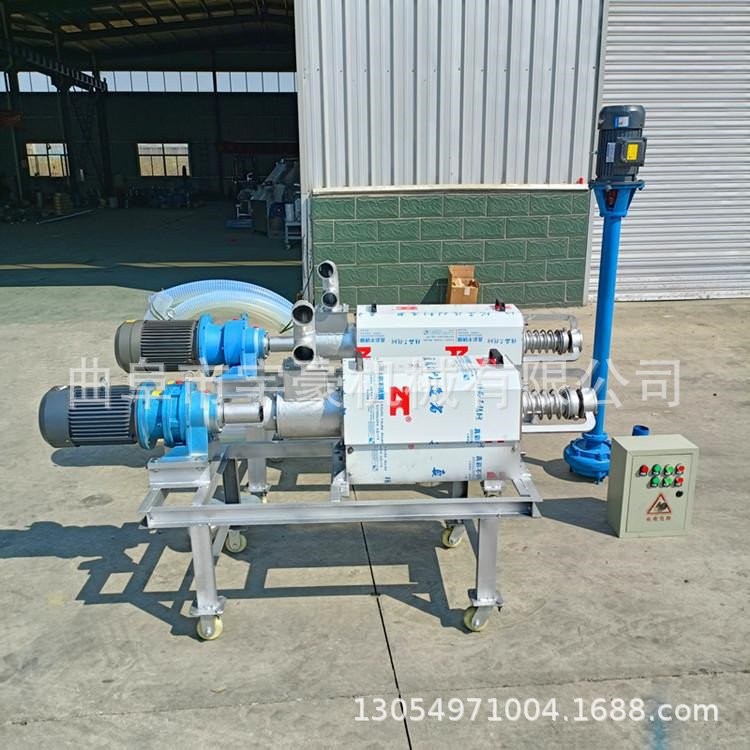 鸡粪干湿分离机多少钱一台 猪粪水挤干机 养殖场用抽粪机图2