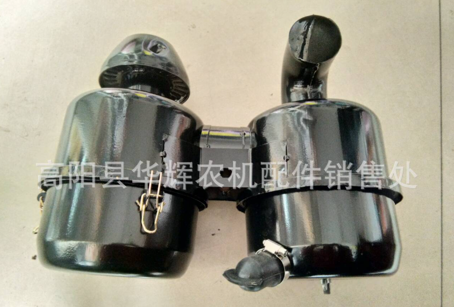 时风五征三轮农用车空滤器K1317干式油浴式空滤滤清器总成双胞胎图2