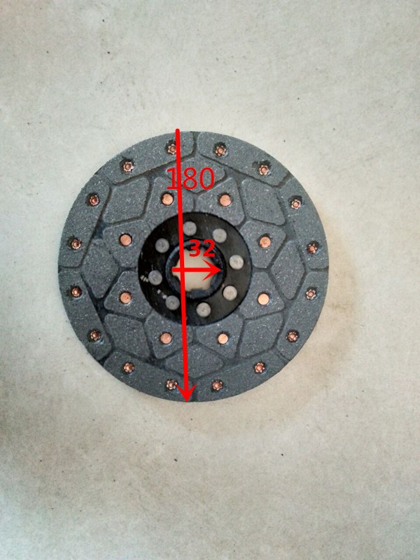 时风五征三轮四轮离合器片 直径160 165 180 200，内孔28，32等图3