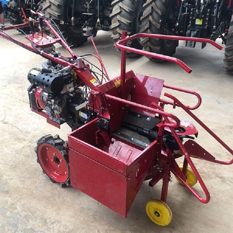 小型多功能单行玉米收割机 东北大轮胎玉米苞米柴油款192型收获机图4