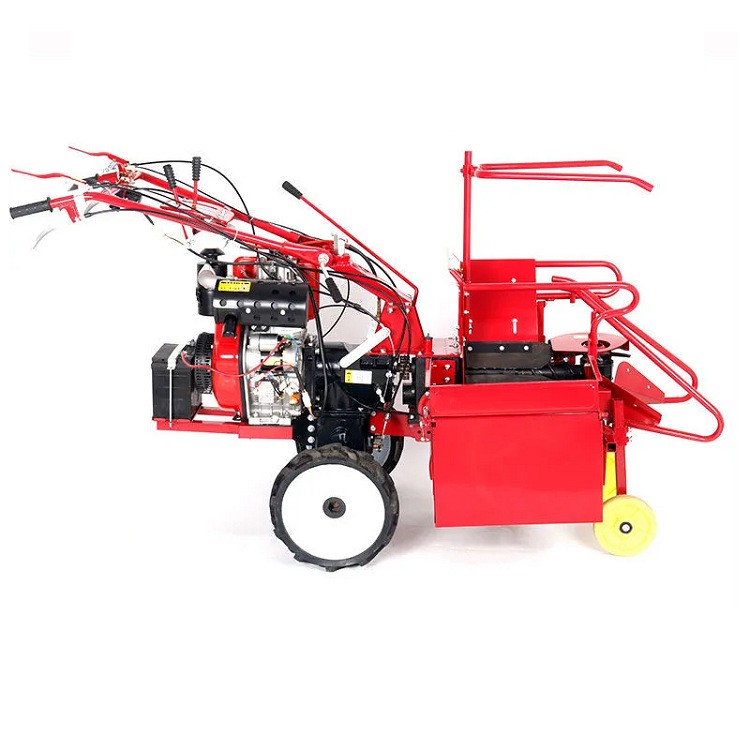 小型多功能单行玉米收割机 东北大轮胎玉米苞米柴油款192型收获机图5