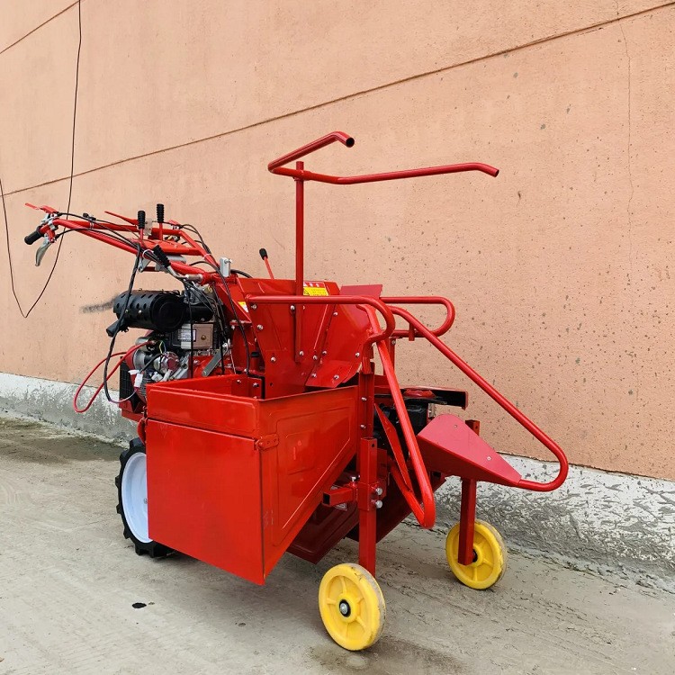 小型多功能单行玉米收割机 东北大轮胎玉米苞米柴油款192型收获机图3