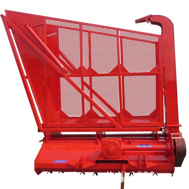 秸秆青储回收机效果 自卸式秸秆饲料回收机 二次粉碎收获机视频图5