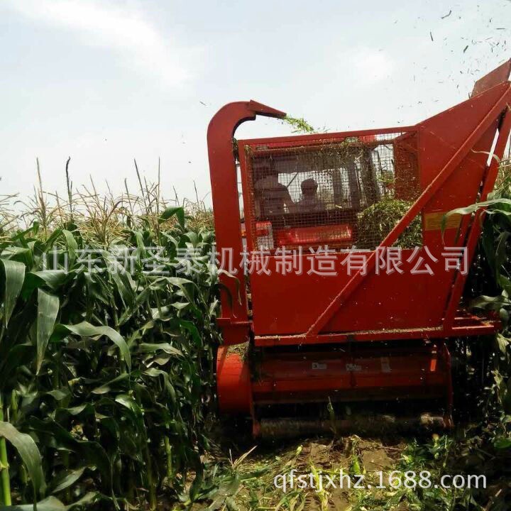 秸秆二次粉碎回收机 高效率秸秆青储回收机 拖拉机带的收割机图5