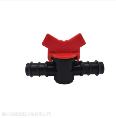 厂家批发PE管阀门 旁通阀门 塑料阀门 承插直通阀门 微滴灌节水设备图1