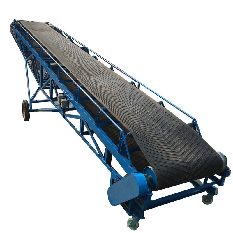 水泥袋装橡胶皮带输送机移动升降上料机装车卸货传送带多少钱图5