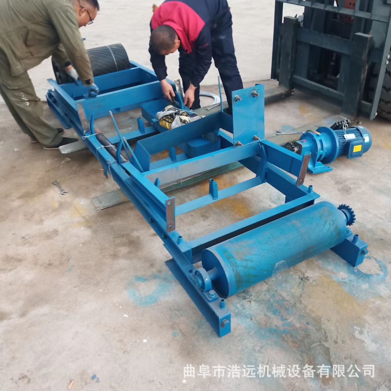 水泥袋装橡胶皮带输送机移动升降上料机装车卸货传送带多少钱图4