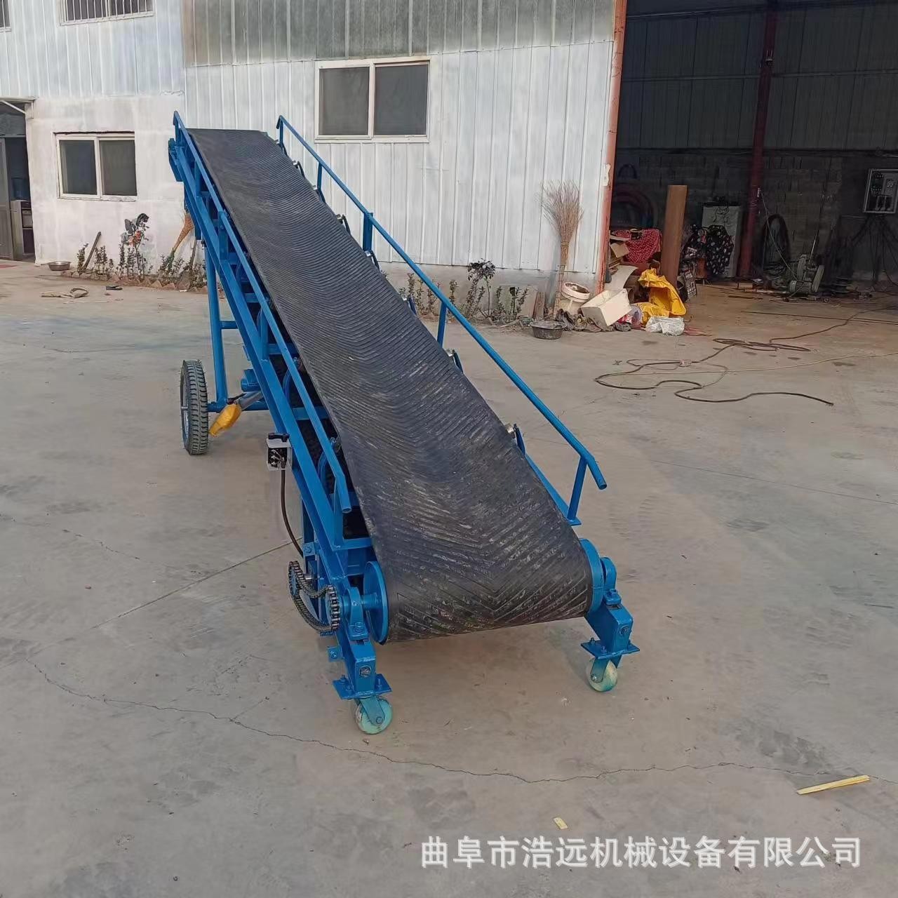 水泥袋装橡胶皮带输送机移动升降上料机装车卸货传送带多少钱