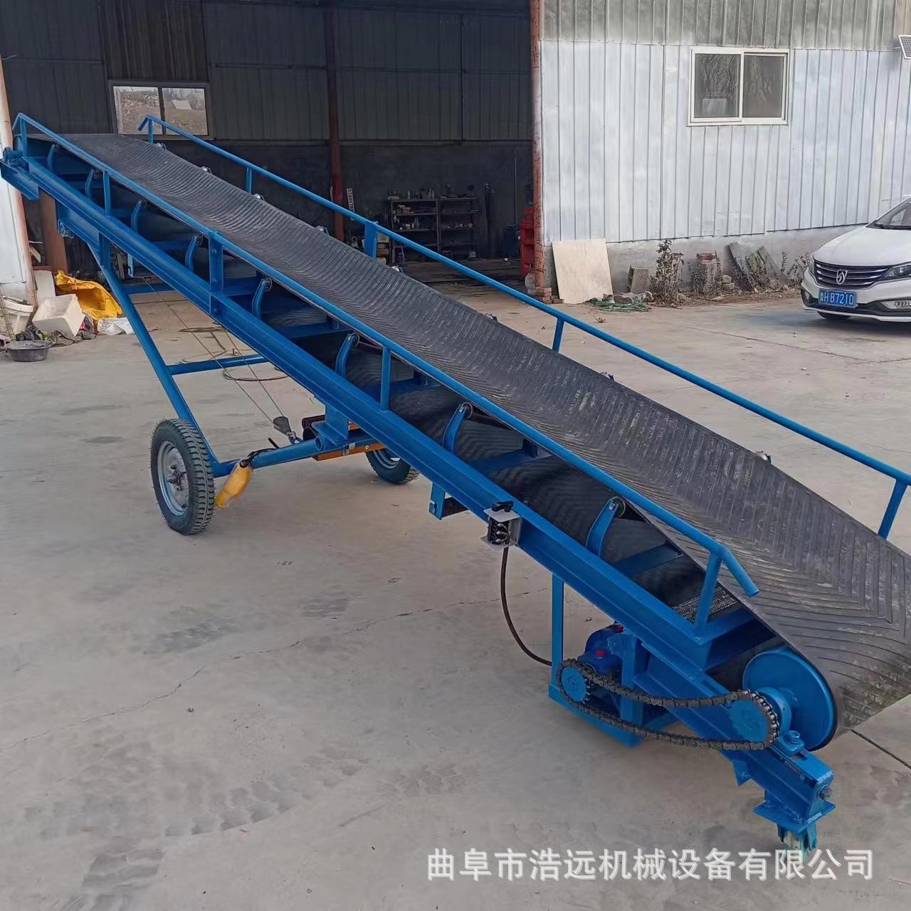 水泥袋装橡胶皮带输送机移动升降上料机装车卸货传送带多少钱图2