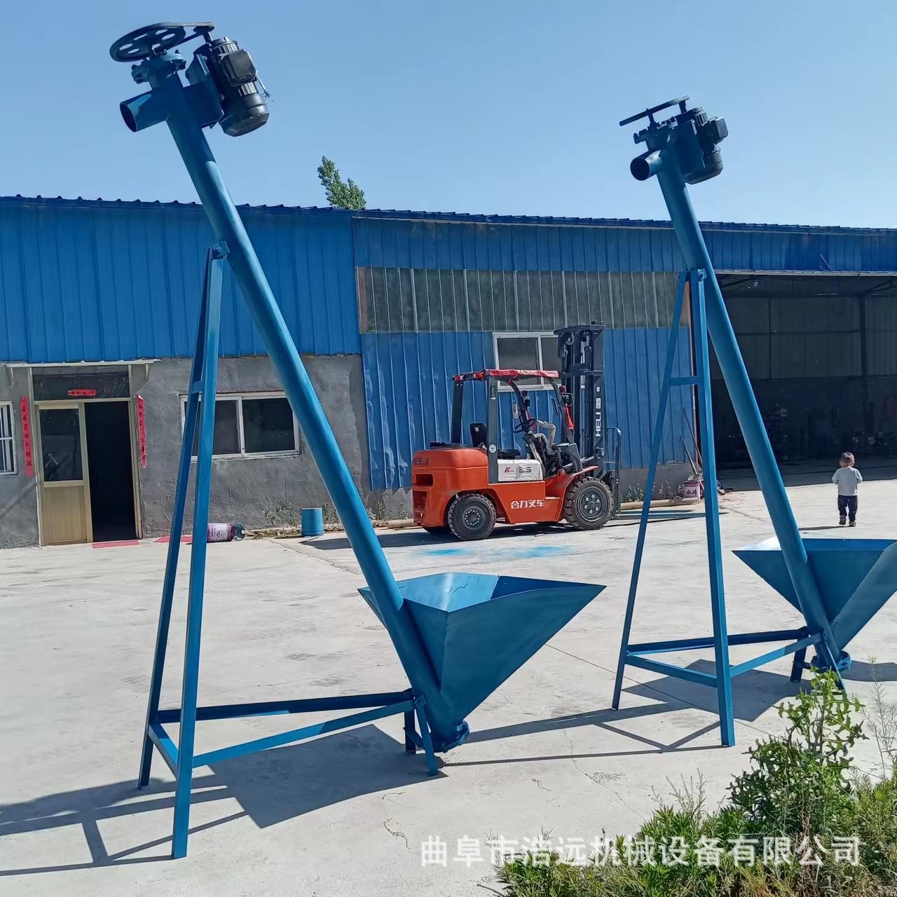 干粉砂浆螺旋提升机玉米小麦螺杆上料机水泥粉煤灰装罐车输送机图4