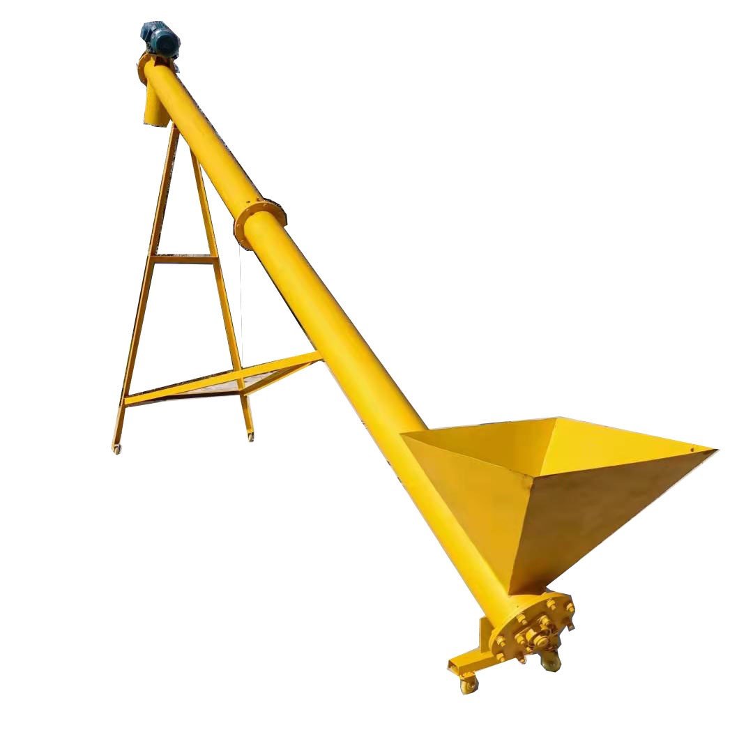 干粉砂浆螺旋提升机玉米小麦螺杆上料机水泥粉煤灰装罐车输送机图5