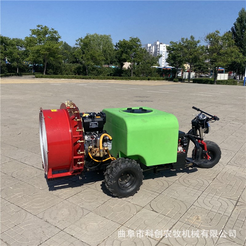双动力果园风送打药机 乘坐式果树打药机 每天喷药两百亩打药机图2