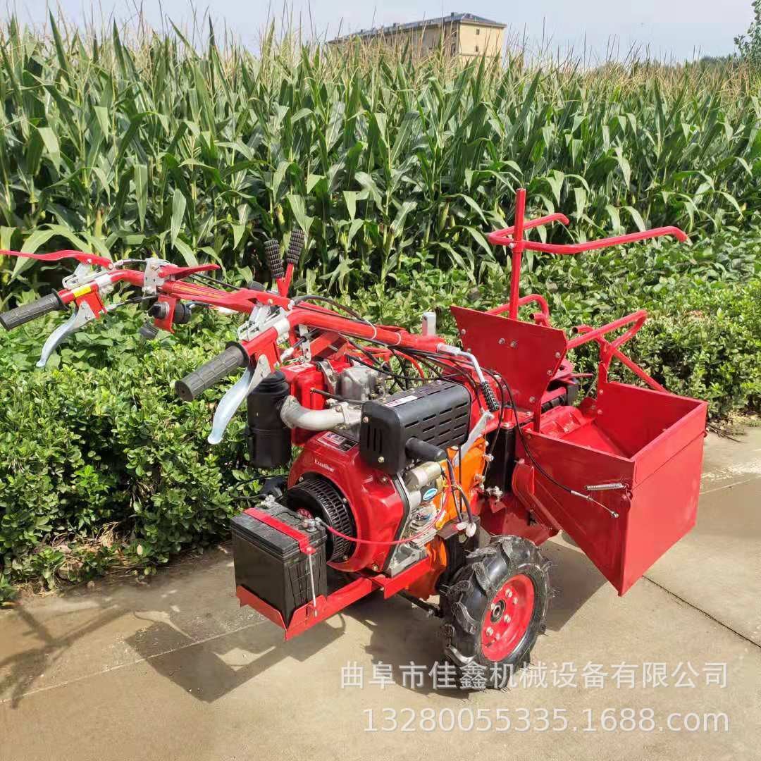 茎穗兼收型收棒子机价格 自走式玉米收获机 两行收玉米机