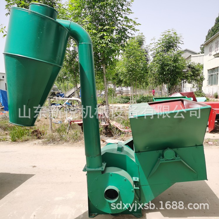 养殖自动进料粉碎机 花生秧地瓜秧粉糠机 自动进料打糠机批发图4