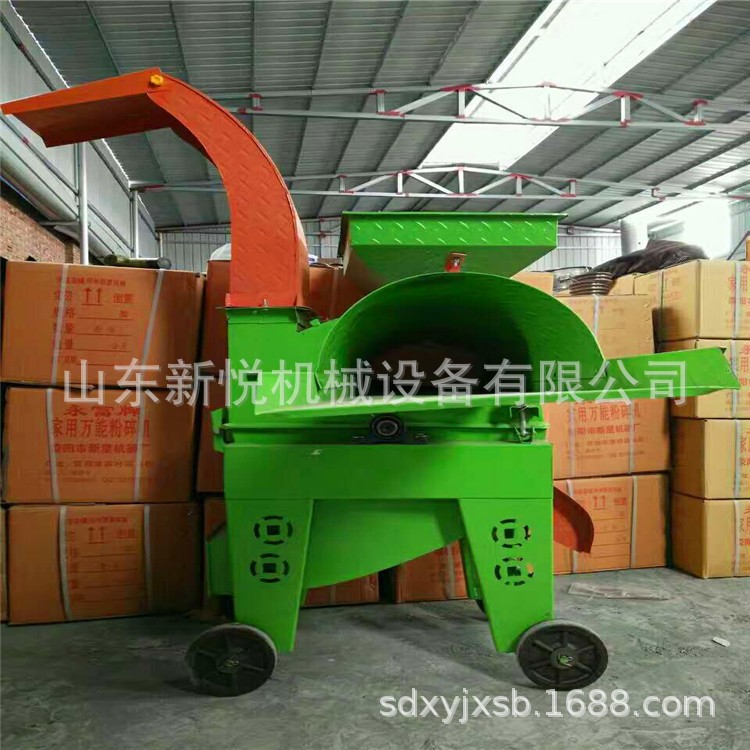 多功能铡草粉碎柔丝机 移动式稻草饲料粉碎机 小型碎草机批发图4