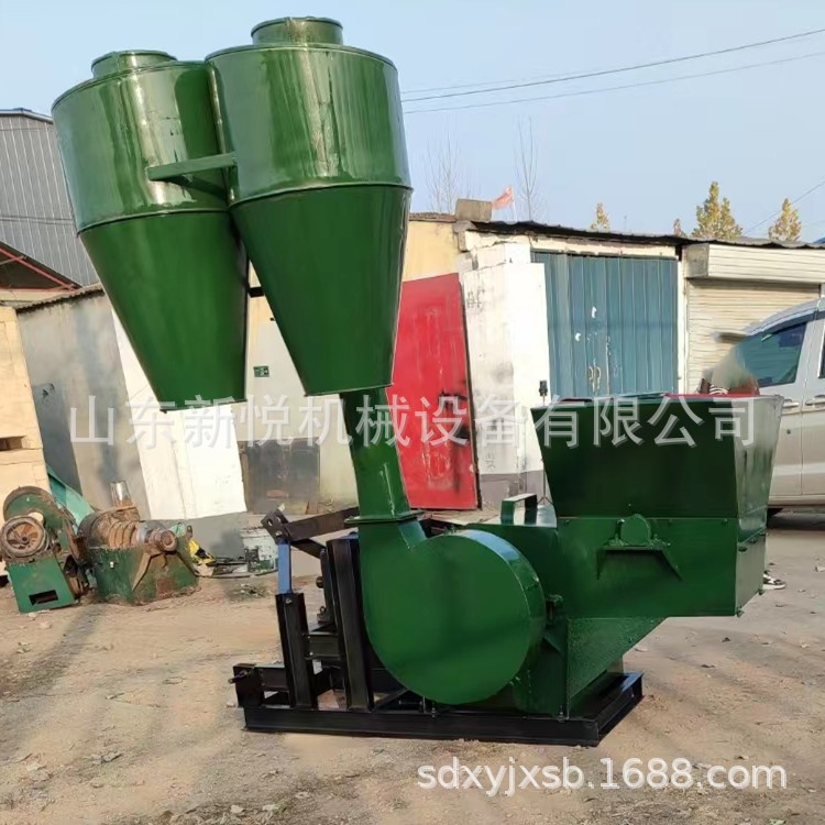 打草粉面子机 防尘沙克龙饲料粉面机 四轮带动移动式粉草机现货图3