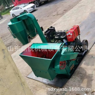 打草粉面子机 防尘沙克龙饲料粉面机 四轮带动移动式粉草机现货