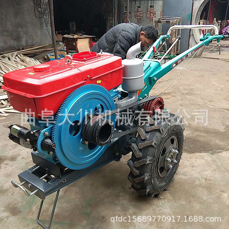 15马力柴油手扶旋耕机手扶起垄开沟机南方水田用手扶打田机图3