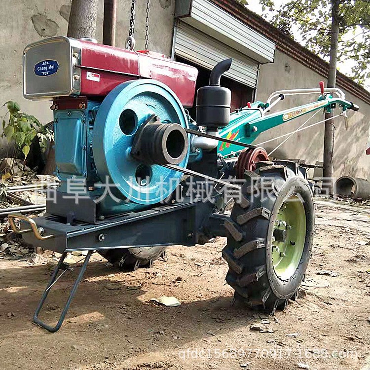 15马力柴油手扶旋耕机手扶起垄开沟机南方水田用手扶打田机图4