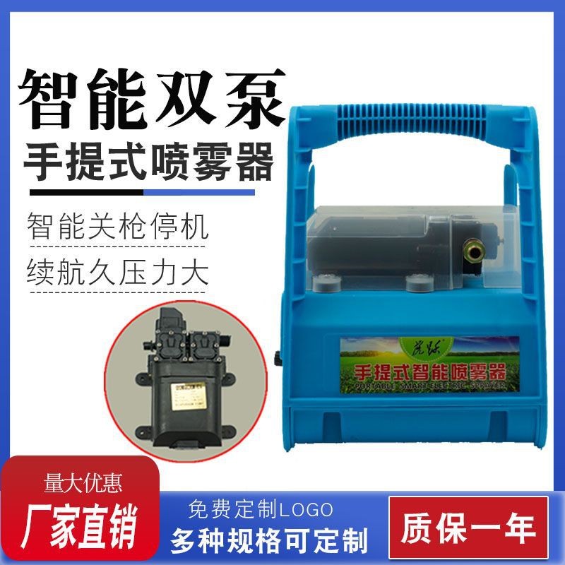 厂家直销新款手提式农用电动智能喷雾器消毒机打药机大功率泵头