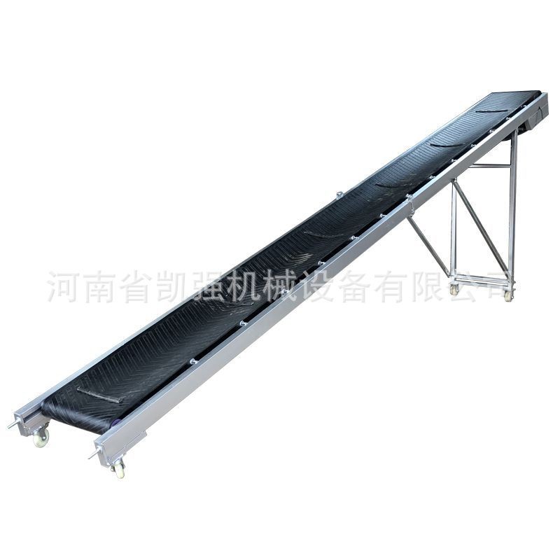 现货销售皮带提升机 简易式轻型两相电输送机 车载式便携传送带图5