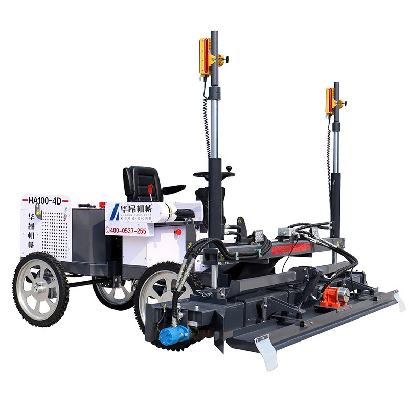 地面激光摊铺机价格 HA100-4混凝土四轮摊铺机 座驾式激光整平机图5