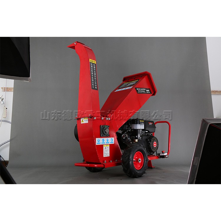 卧式树枝粉碎机 单缸四冲程汽油机 农作物秸秆绿化修剪残枝处理图3