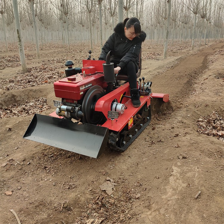 小型微耕机 大棚履带式多功能开沟起垄旋耕机 山地农用打田耕地机