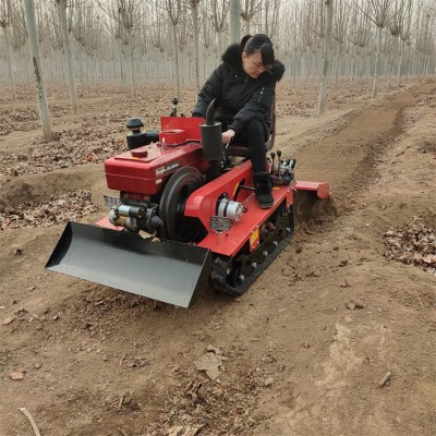 小型微耕机 大棚履带式多功能开沟起垄旋耕机 山地农用打田耕地机