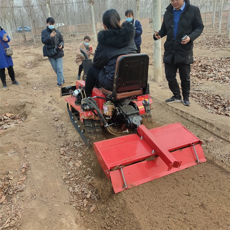 小型微耕机 大棚履带式多功能开沟起垄旋耕机 山地农用打田耕地机图4