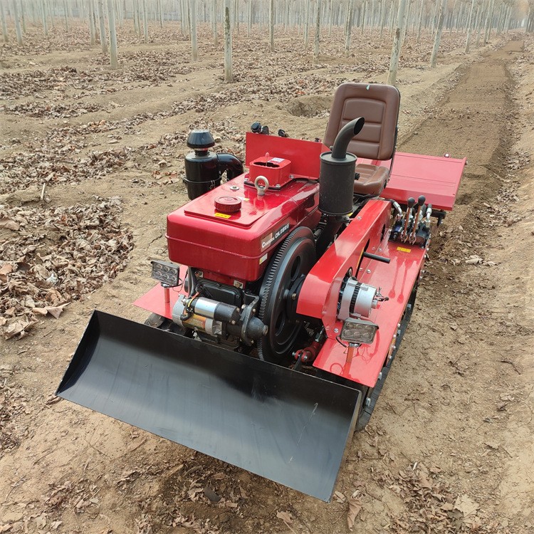 小型微耕机 大棚履带式多功能开沟起垄旋耕机 山地农用打田耕地机图2