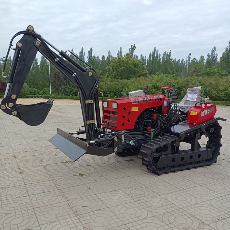 挖掘旋耕一体田园管理机 50-100马力履带旋耕机 水旱履带微耕机图3
