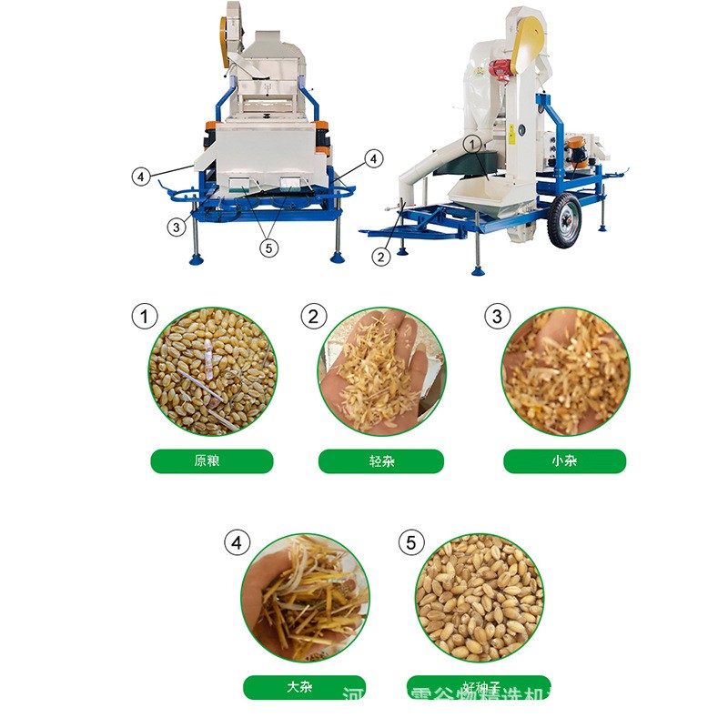 风筛清选机 种子加工设备 种子精选机 Seed Cleaner & Grader图4