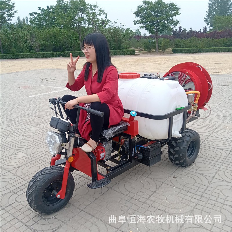 乘坐式果树打药机 现货自走式三轮风送打药机 茶园果园风送打药车图3