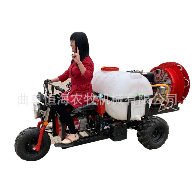 乘坐式果树打药机 现货自走式三轮风送打药机 茶园果园风送打药车图4