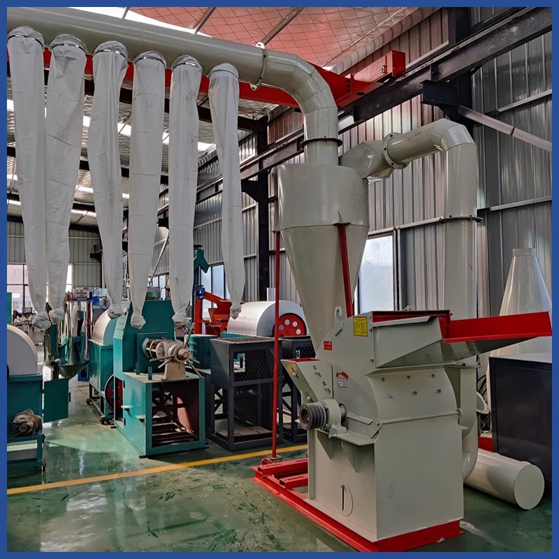 锤片式木材粉碎机 大型除尘袋木屑锯末颗粒机饲料菌菇粉碎机价格图2