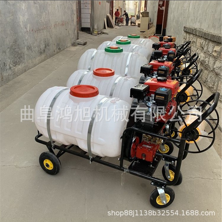 汽油手推式喷雾器 电动果园杀虫机 大棚拉管式喷药机图3