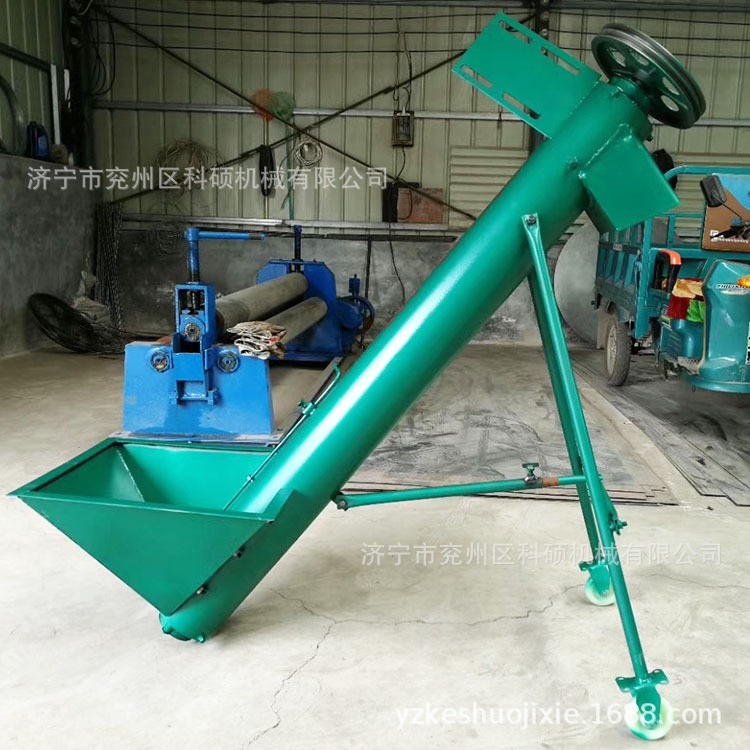 螺旋上料机倾斜式绞龙输送机粉末颗粒不锈钢提升机图2