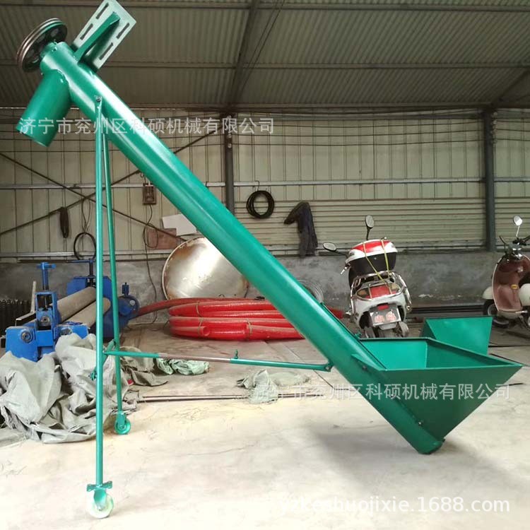 不锈钢输送机 螺旋蛟龙自动喂料机粮食上料提升机图4