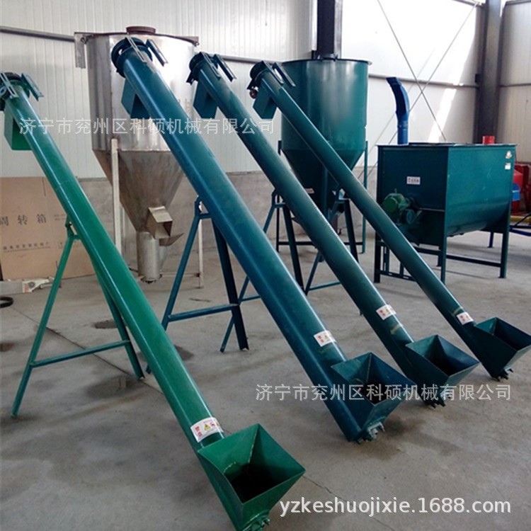 不锈钢输送机 螺旋蛟龙自动喂料机粮食上料提升机图3