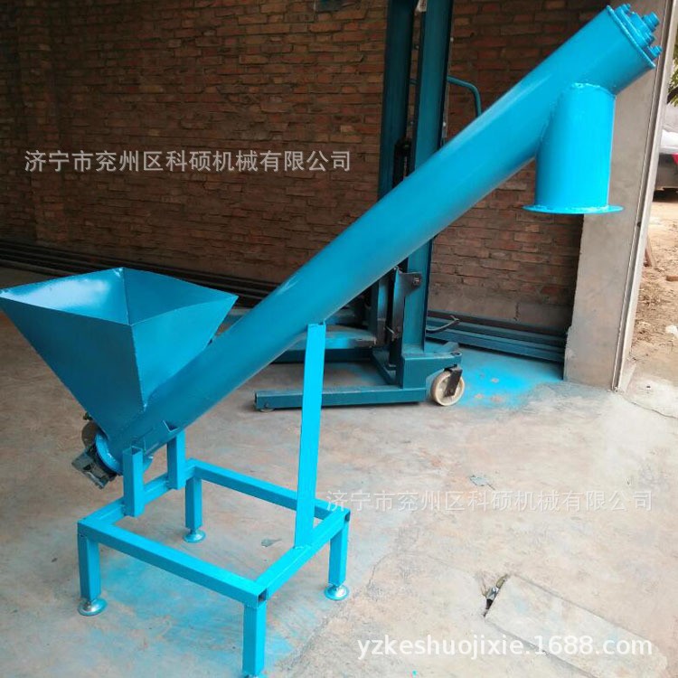 不锈钢输送机 螺旋蛟龙自动喂料机粮食上料提升机图2