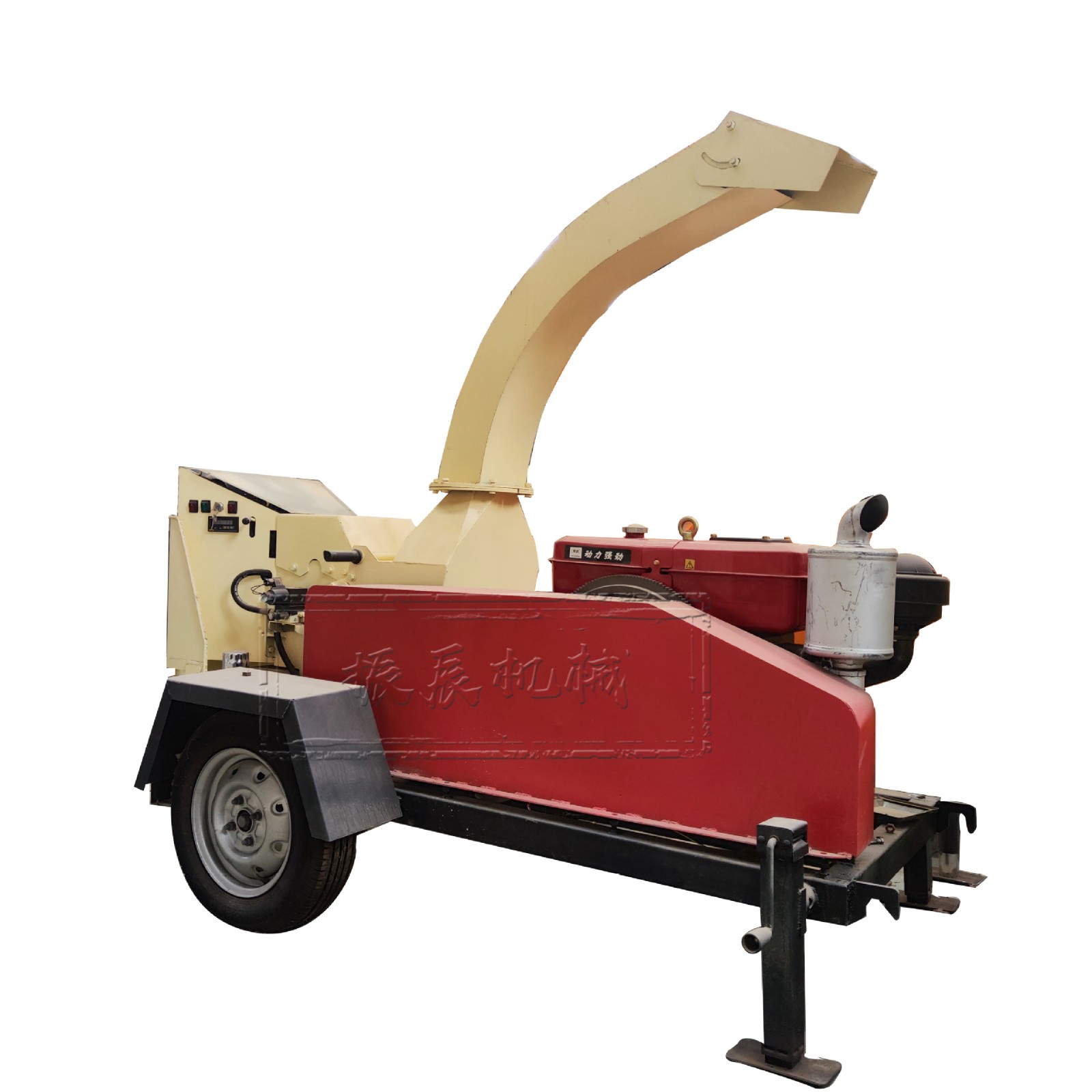 自走式树枝粉碎机 园林木材树枝条粉碎绿化设备 果园用自动碎枝机图4