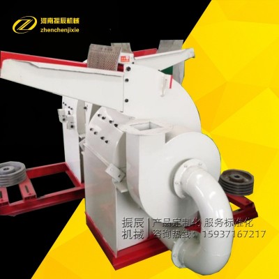 生产电动果木树枝木材粉碎机小型刀盘可移动式木材木棍枝条粉碎机