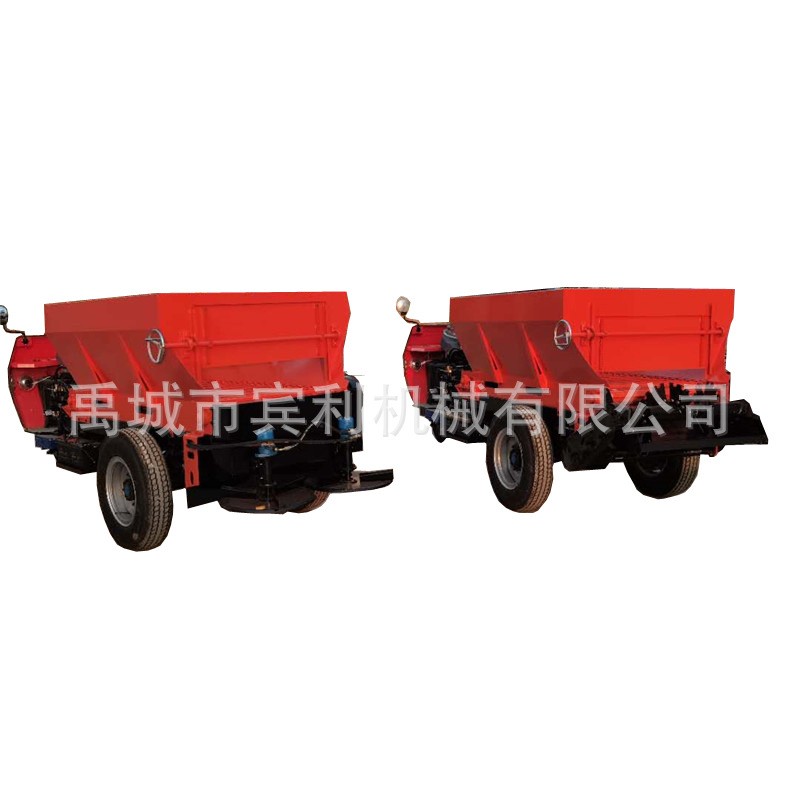 五征底牌三轮有机肥撒肥机 农用多功能抛粪车 小型撒粪车图5