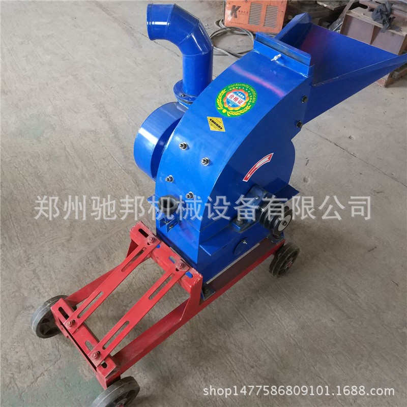 供应锤片式饲料草糠机 秸杆粉碎机 小型农用粉碎设备图3