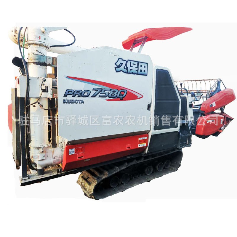 久保田758收割机履带收割机小麦水稻油菜联合收割机图5