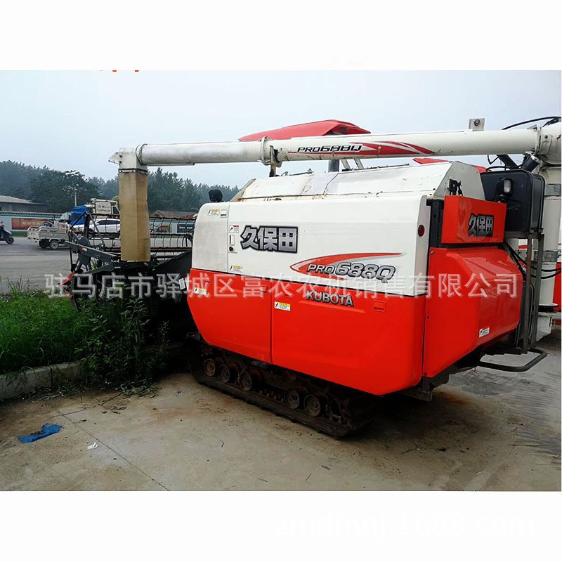 2017年二手久保田688Q大粮仓履带式水稻小麦油菜联合收割机图2