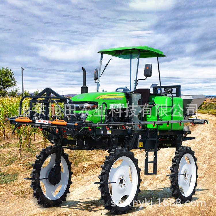 自走式旱田喷雾机 高地隙喷杆水田打药机打药施肥两用机 厂家图2