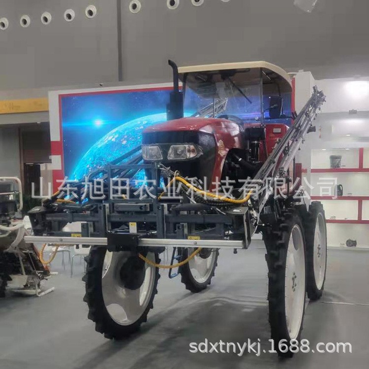 无人驾驶喷杆喷雾机 四轮高低架喷雾机 汽油动力宽幅喷杆打药机图3